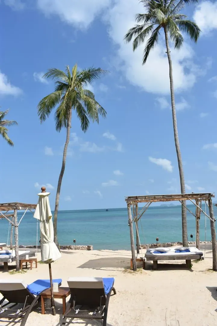Beach in front of Napasai Samui resort near Ban Tai, Koh Samui, view 10