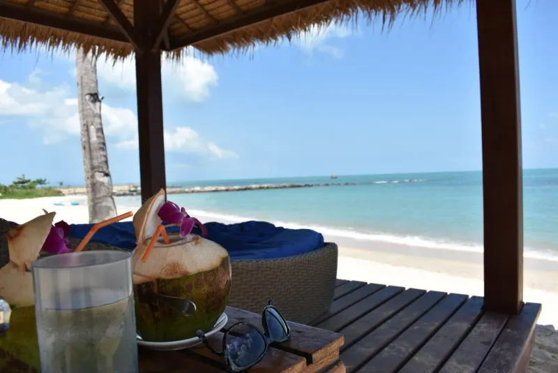 Beach in front of Napasai Samui resort near Ban Tai, Koh Samui, view 7