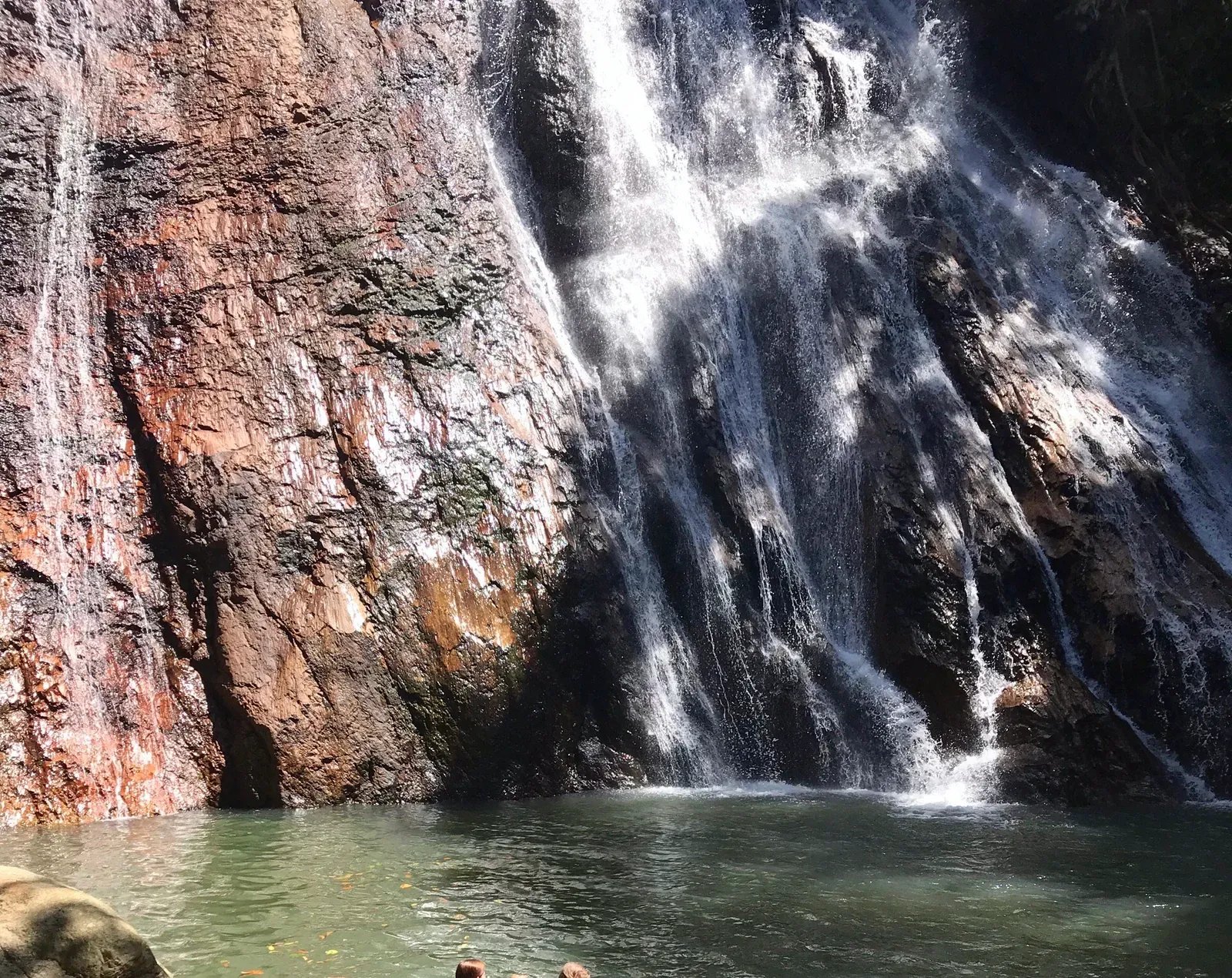 Jungle pool at one of Lat Wanon Waterfall's lower tiers