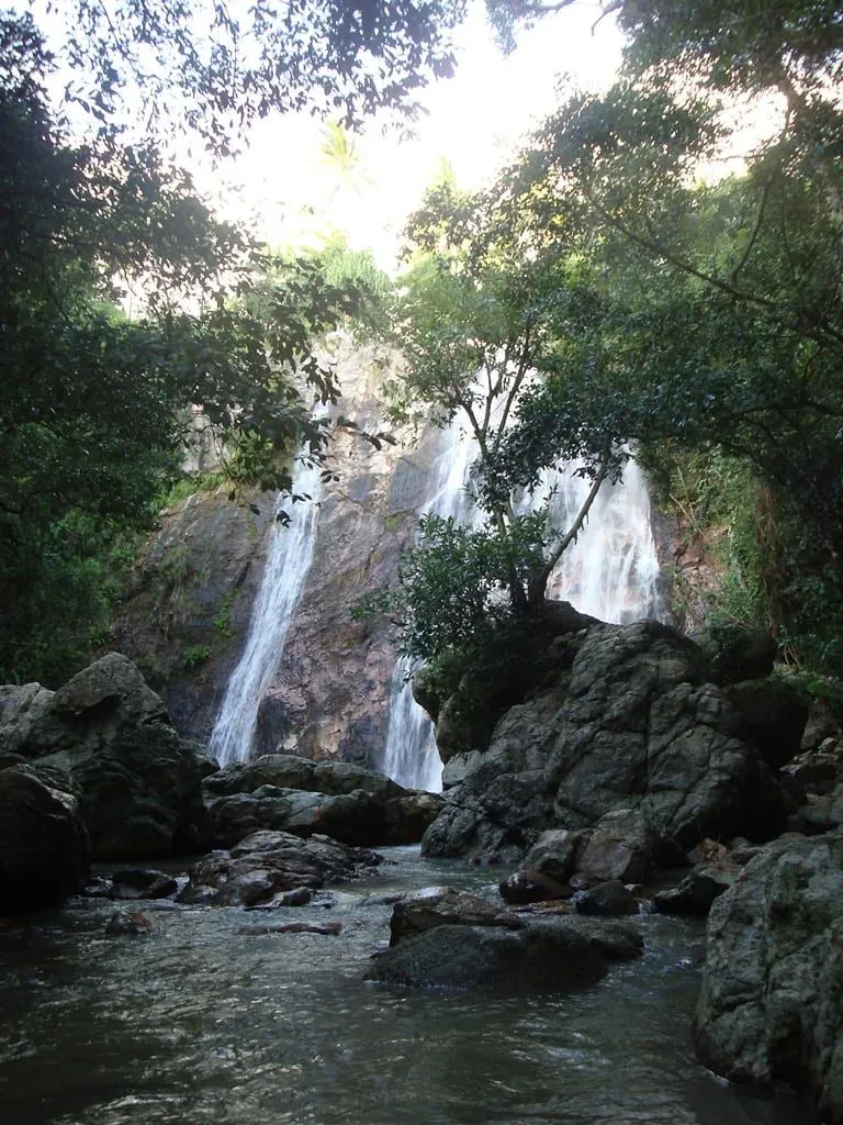 Namuang #1, a 18 meter high waterfall at Koh Samui, Thailand