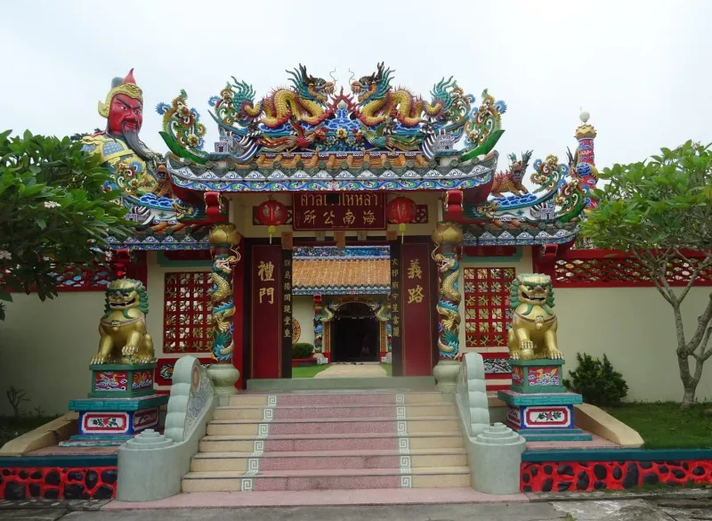 A temple built in 1862 in Nathon, Ko Samui by people from Hainan, China