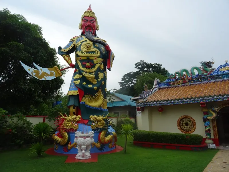 A temple built in 1862 in Nathon, Ko Samui by people from Hainan, China, view 2