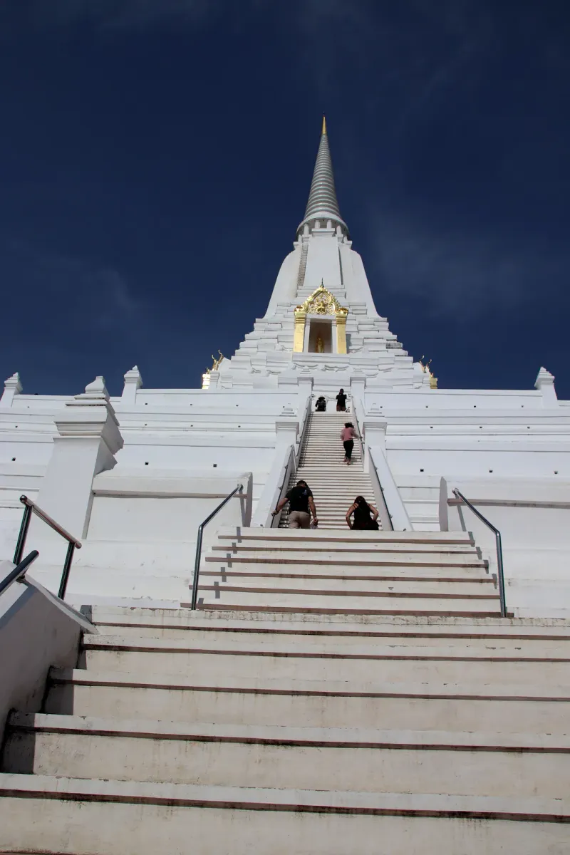 Naga staircase at Wat Phu Khao Thong, Maenam, Koh Samui