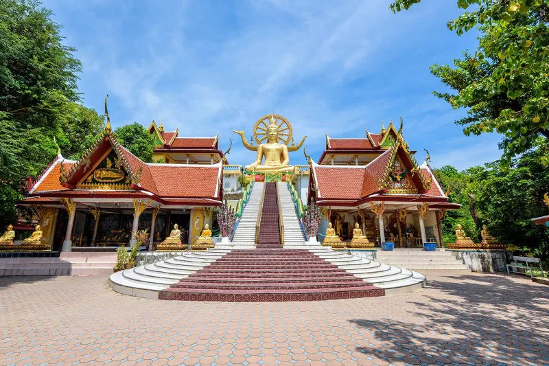 Ancient wooden viharn at Wat Pradoem, Koh Samui